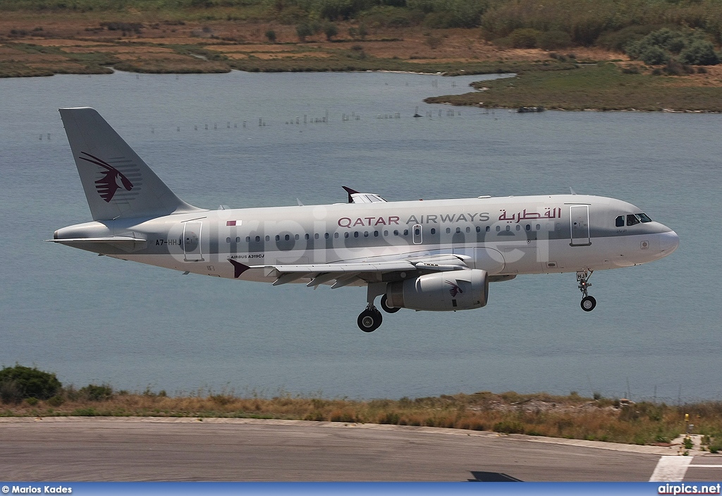 A7-HHJ, Airbus A319-100CJ, Qatar Airways