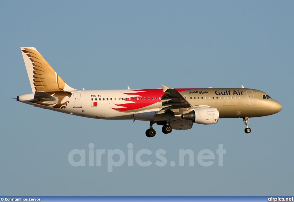 A9C-AD, Airbus A320-200, Gulf Air