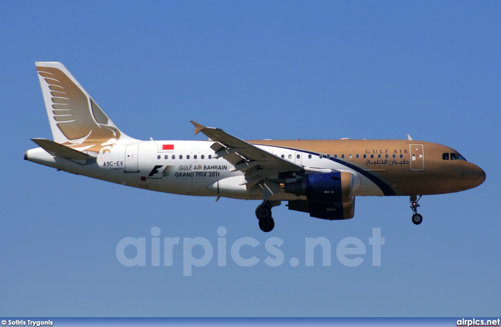 A9C-EV, Airbus A319-100, Gulf Air