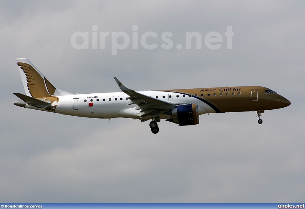 A9C-MC, Embraer ERJ 190-100AR (Embraer 190), Gulf Air