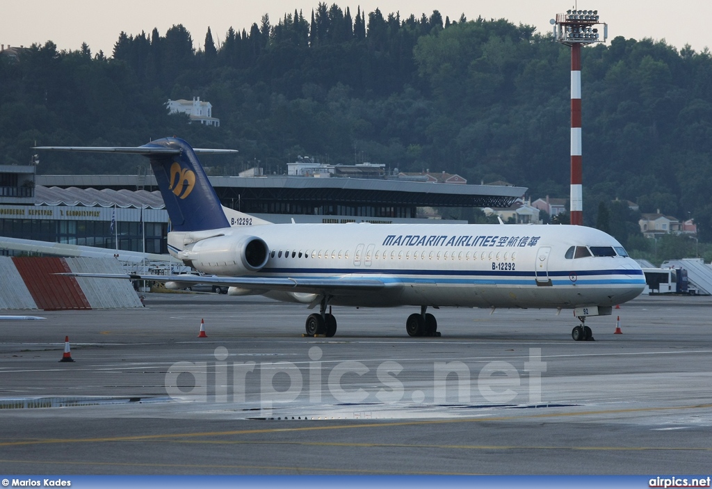 B-12292, Fokker F100, Mandarin Airlines