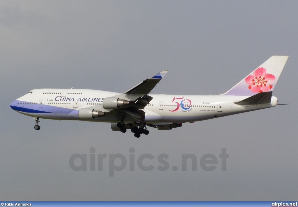 B-18208, Boeing 747-400, China Airlines