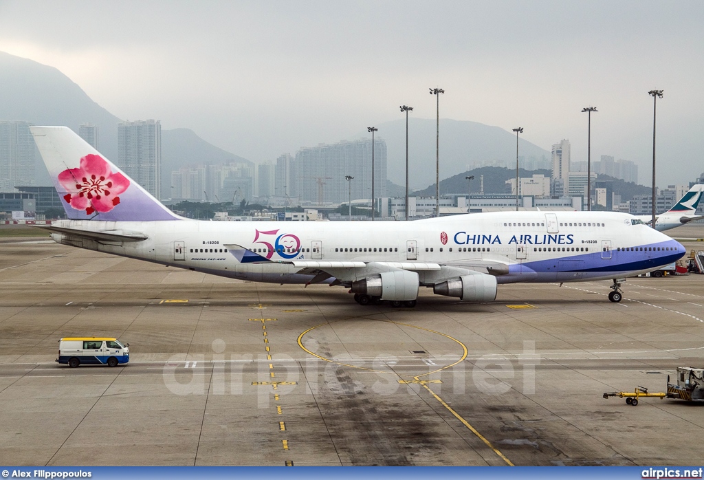 B-18208, Boeing 747-400, China Airlines