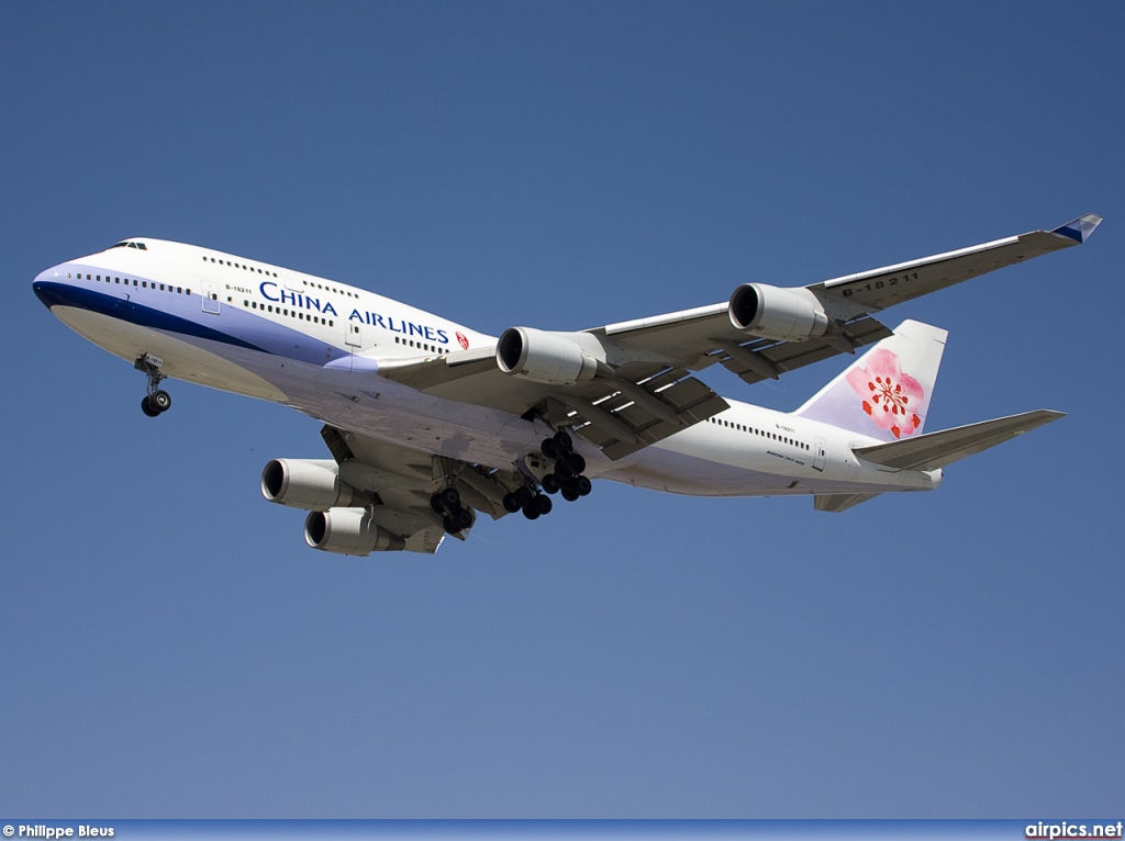 B-18211, Boeing 747-400, China Airlines