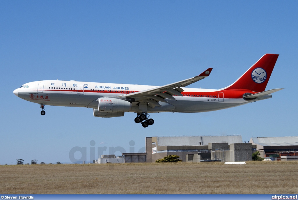 B-6518, Airbus A330-200, Sichuan Airlines