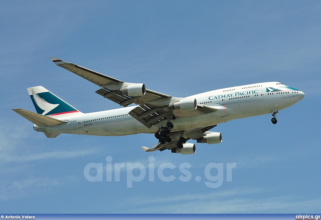 B-HKU, Boeing 747-400, Cathay Pacific