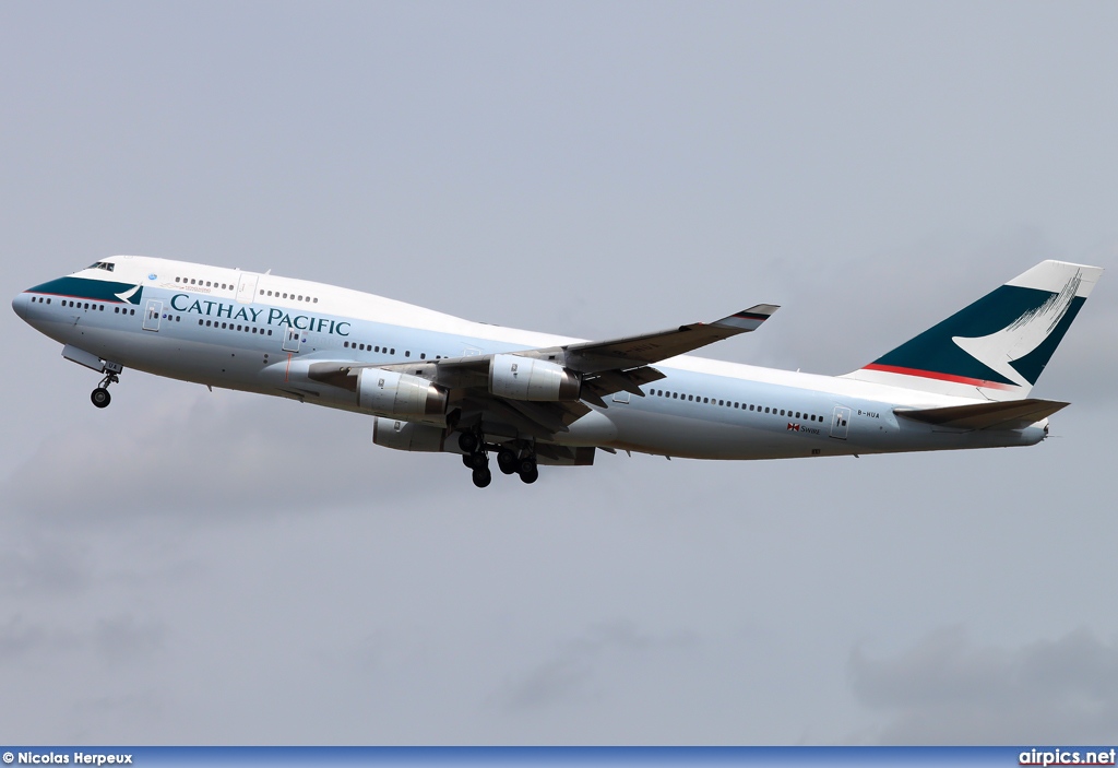 B-HUA, Boeing 747-400, Cathay Pacific