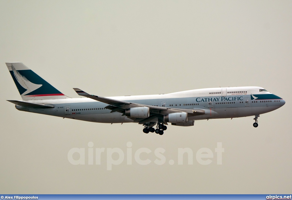 B-HUE, Boeing 747-400, Cathay Pacific