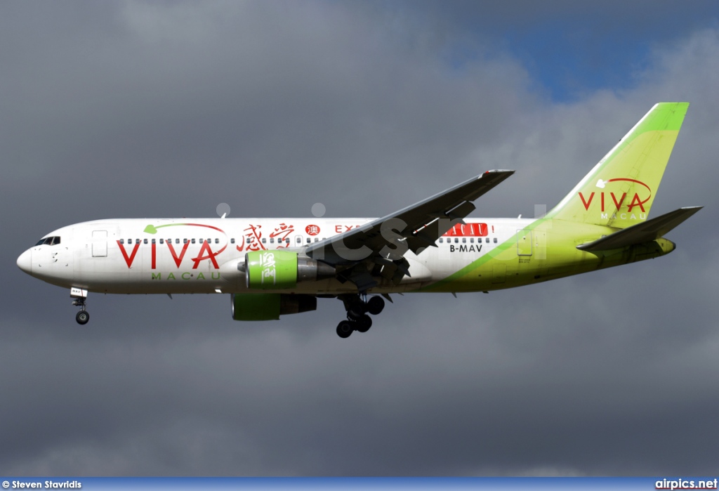 B-MAV, Boeing 767-200ER, Viva Macau