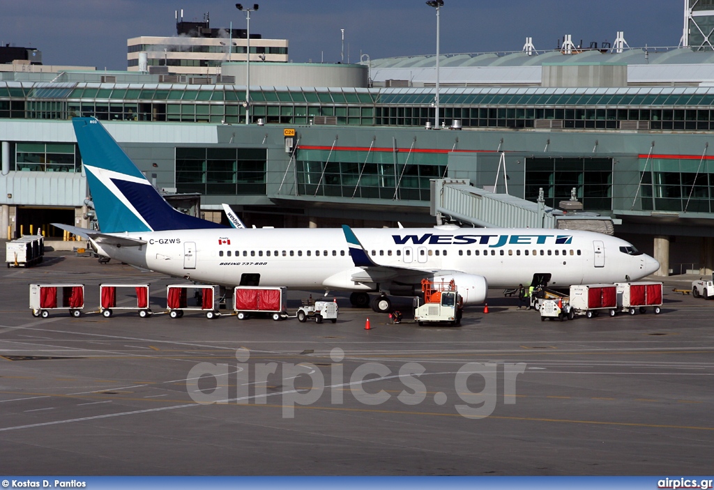 C-GZWS, Boeing 737-800, WestJet