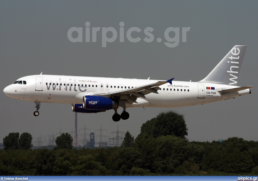 CS-TQK, Airbus A320-200, White Airways