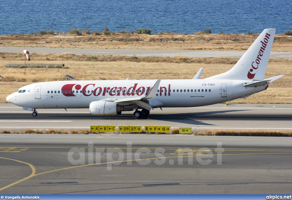 CS-TQU, Boeing 737-800, Corendon Dutch Airlines