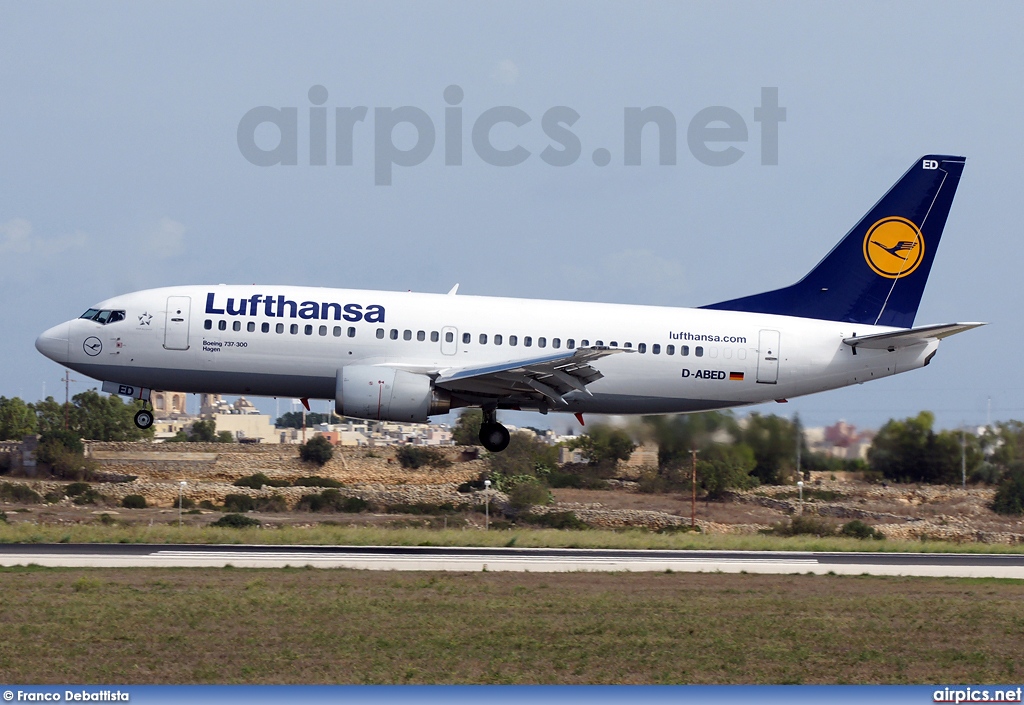 D-ABED, Boeing 737-300, Lufthansa