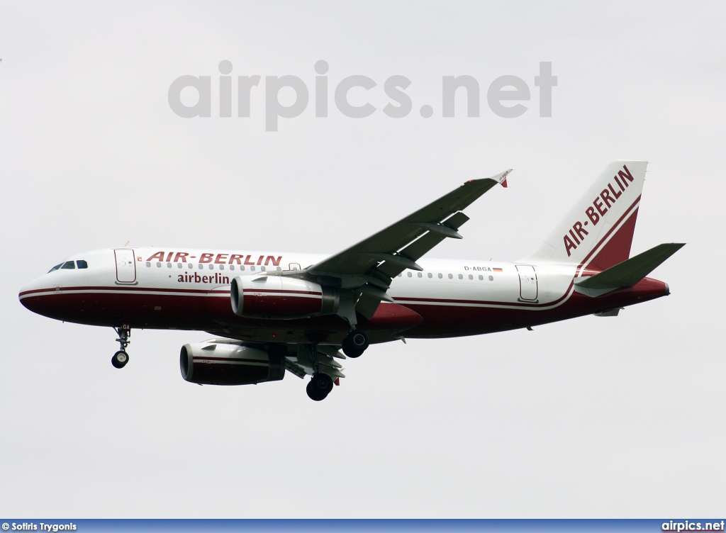 D-ABGA, Airbus A319-100, Air Berlin