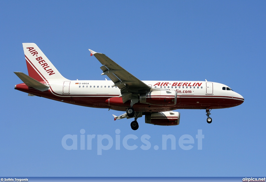 D-ABGA, Airbus A319-100, Air Berlin