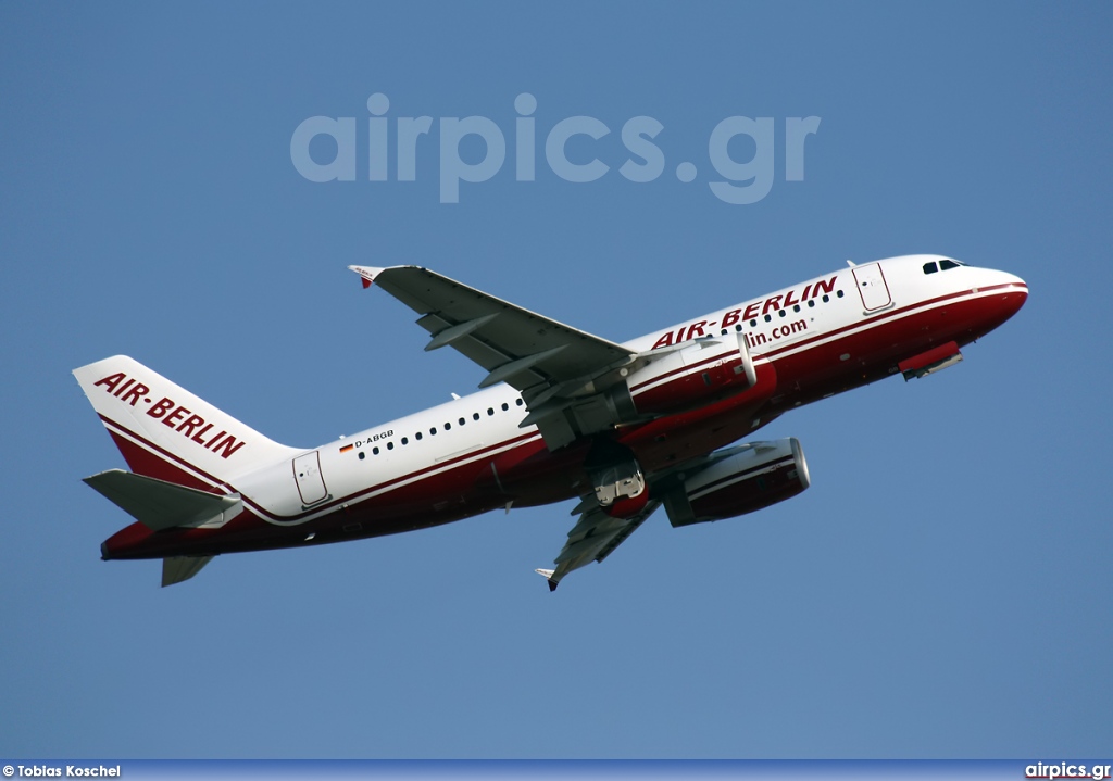 D-ABGB, Airbus A319-100, Air Berlin