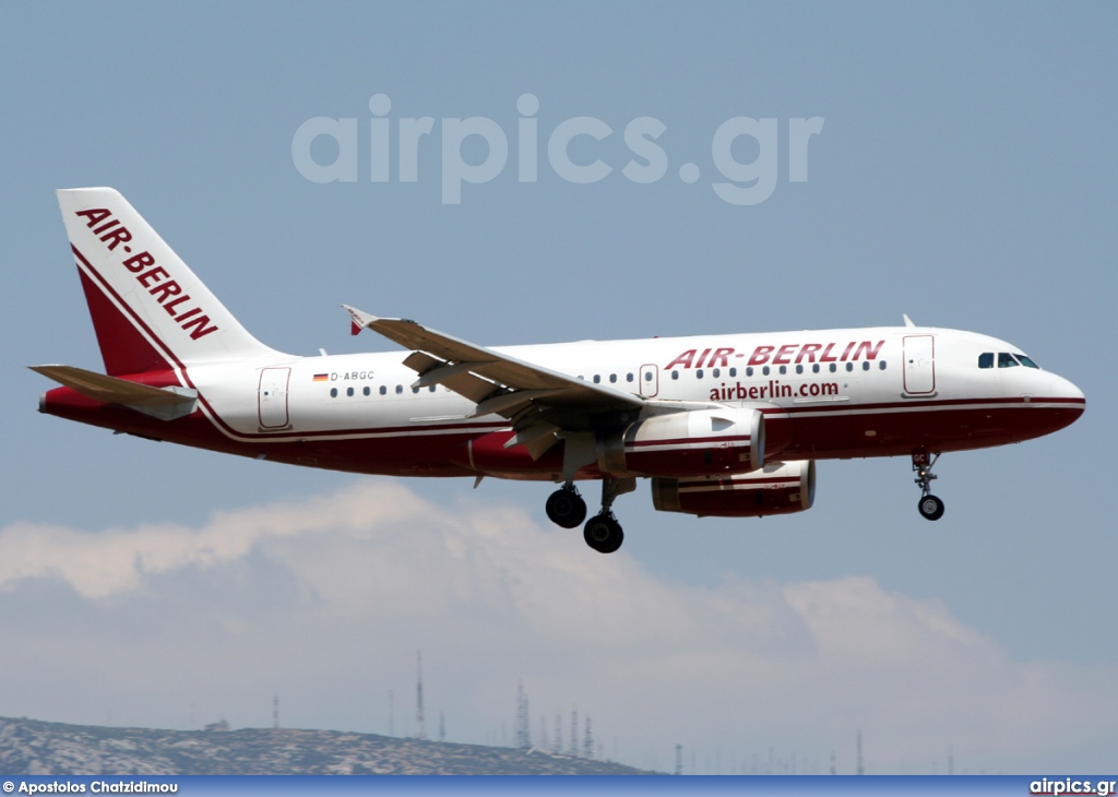 D-ABGC, Airbus A319-100, Air Berlin