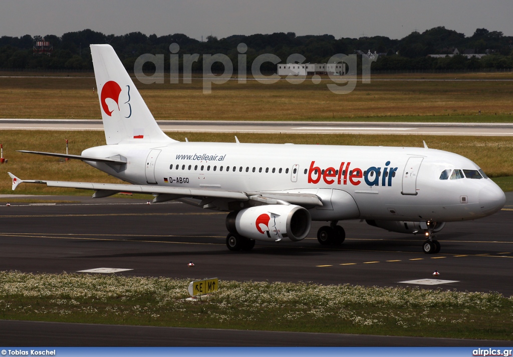 D-ABGD, Airbus A319-100, Belle Air