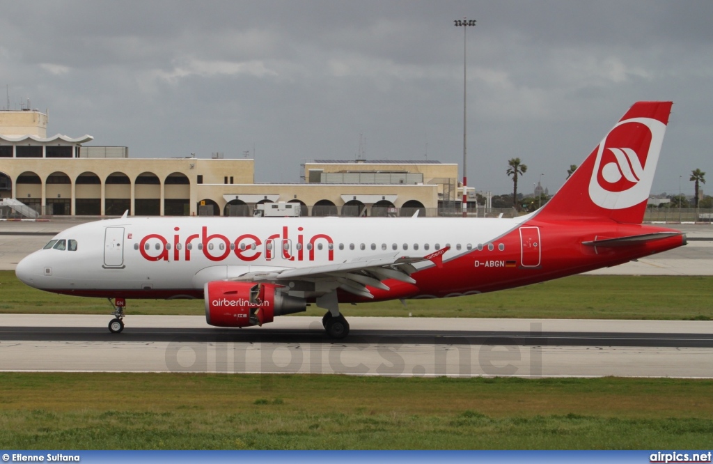 D-ABGN, Airbus A319-100, Air Berlin