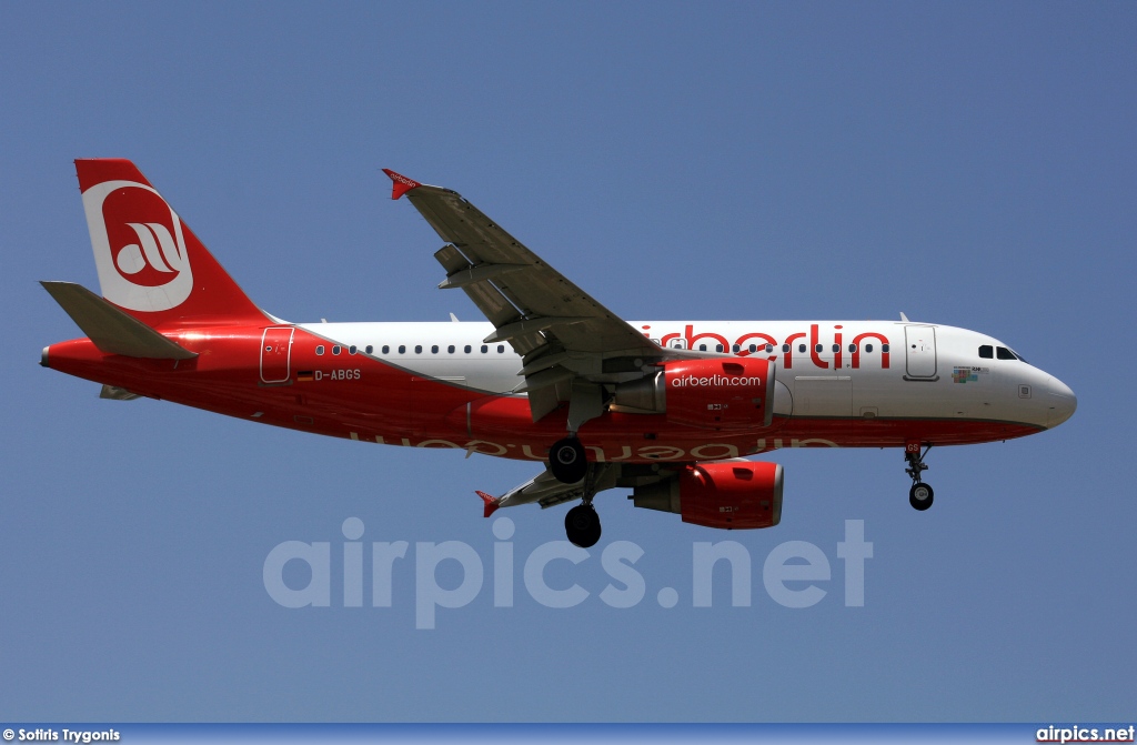 D-ABGS, Airbus A319-100, Air Berlin