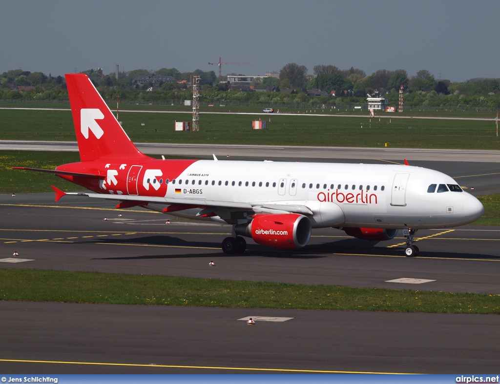 D-ABGS, Airbus A319-100, Air Berlin