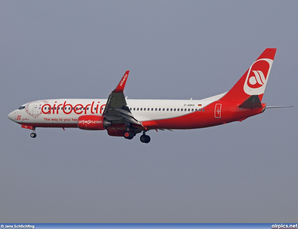 D-ABKK, Boeing 737-800, Air Berlin