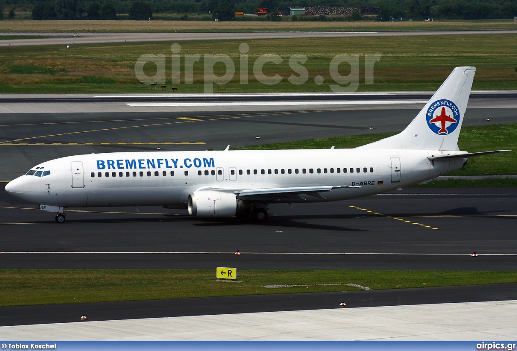 D-ABRE, Boeing 737-400, Bremenfly