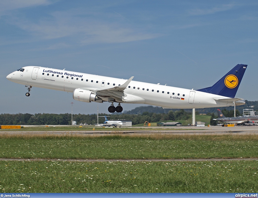 D-AEBM, Embraer ERJ 190-200LR (Embraer 195), Lufthansa CityLine