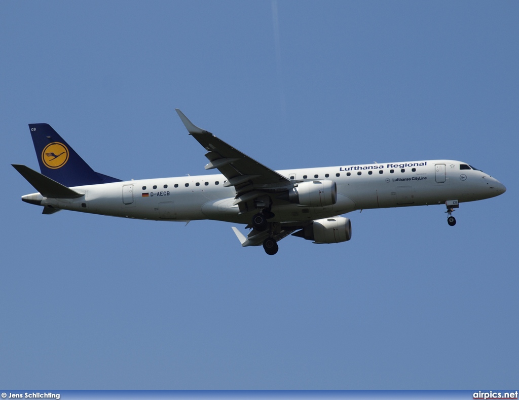 D-AECB, Embraer ERJ 190-100LR (Embraer 190), Lufthansa CityLine