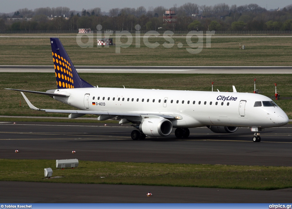 D-AECD, Embraer ERJ 190-100LR (Embraer 190), Lufthansa CityLine