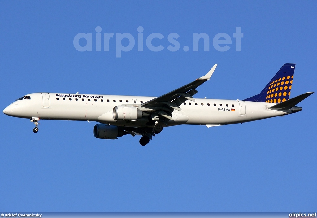 D-AEMA, Embraer ERJ 190-200LR (Embraer 195), Augsburg Airways