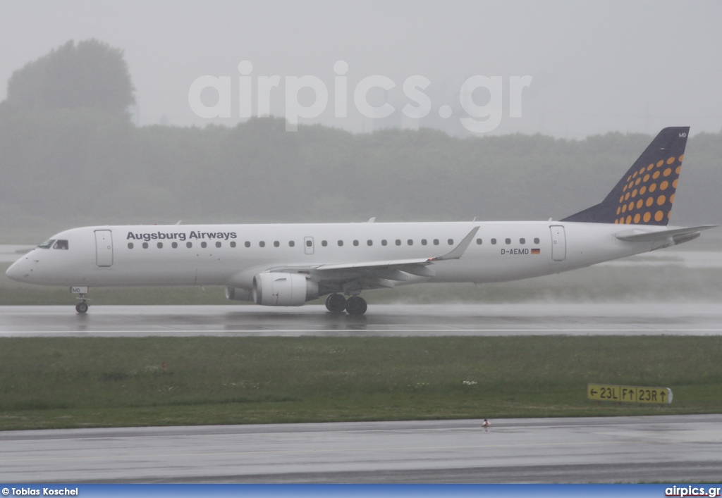 D-AEMD, Embraer ERJ 190-200LR (Embraer 195), Augsburg Airways