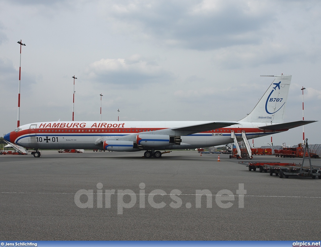 D-AFHG, Boeing 707-400, Hamburg Airport