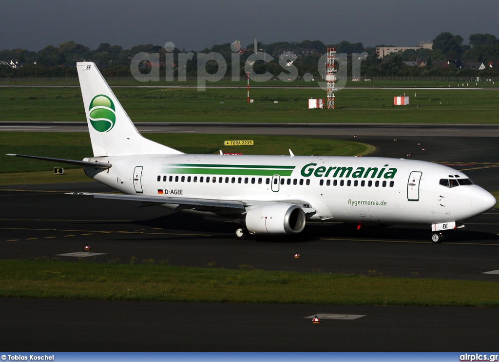 D-AGEE, Boeing 737-300, Germania