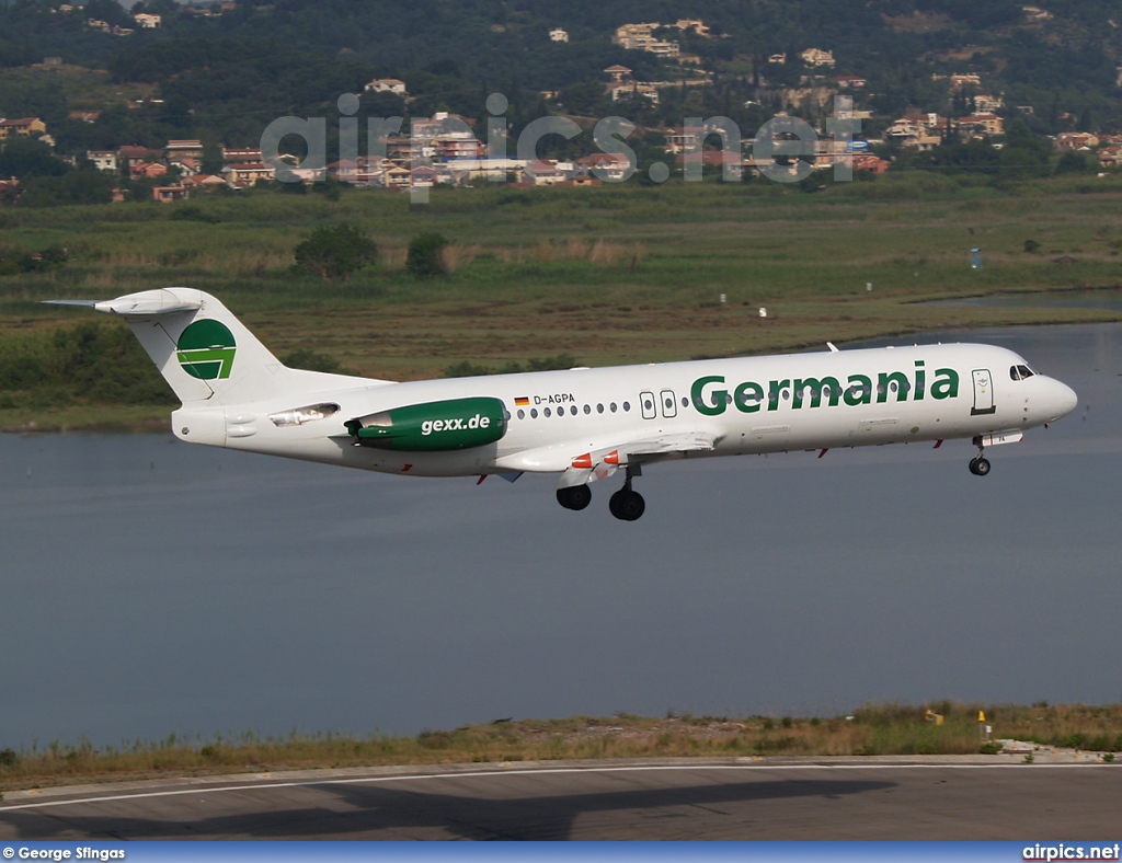 D-AGPA, Fokker F100, Germania