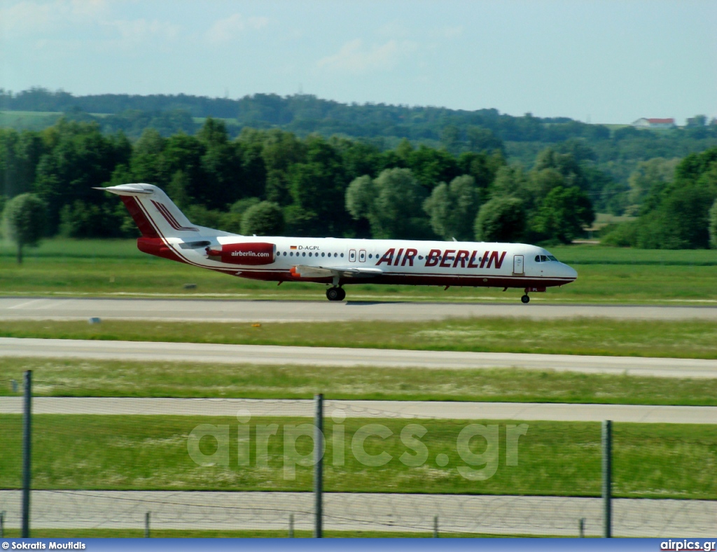 D-AGPL, Fokker F100, Air Berlin