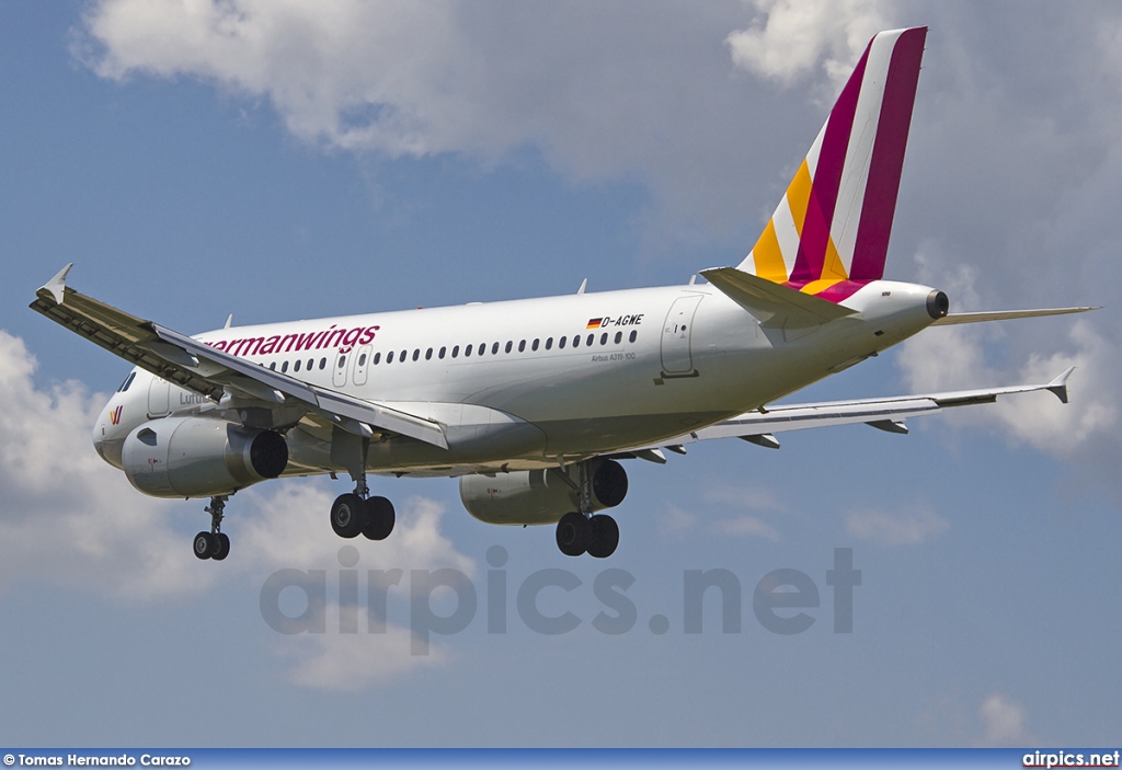 D-AGWE, Airbus A319-100, Germanwings