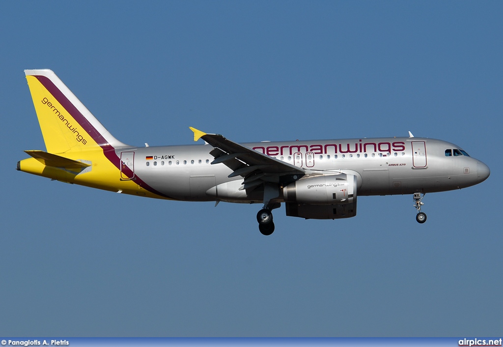 D-AGWK, Airbus A319-100, Germanwings