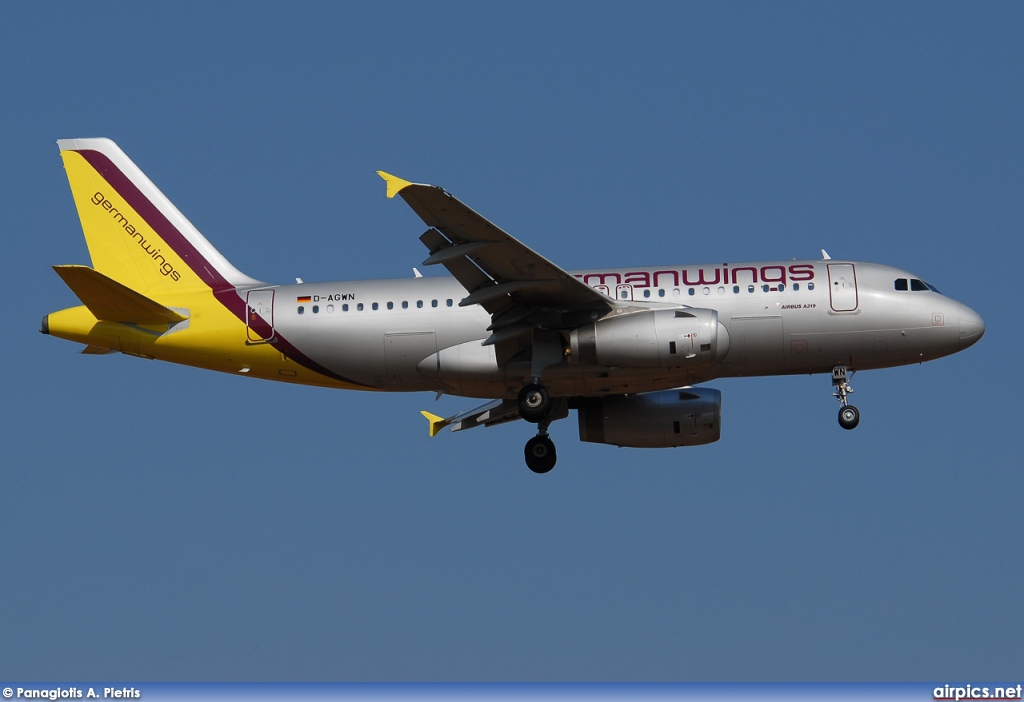D-AGWN, Airbus A319-100, Germanwings