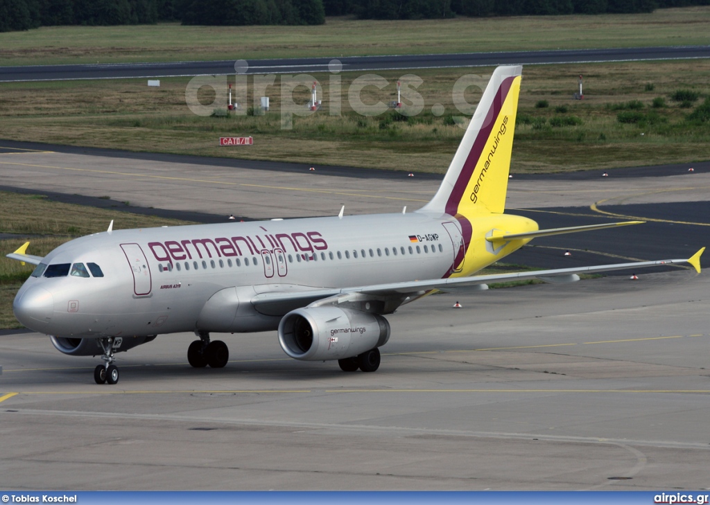 D-AGWP, Airbus A319-100, Germanwings