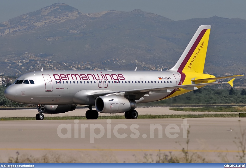 D-AGWR, Airbus A319-100, Germanwings