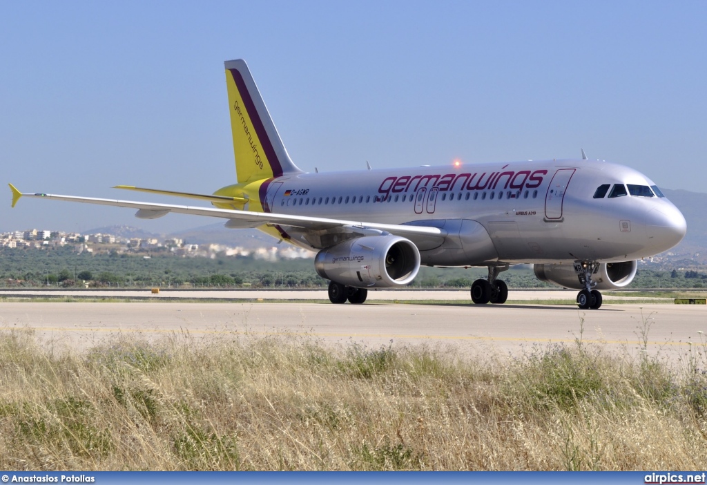 D-AGWR, Airbus A319-100, Germanwings