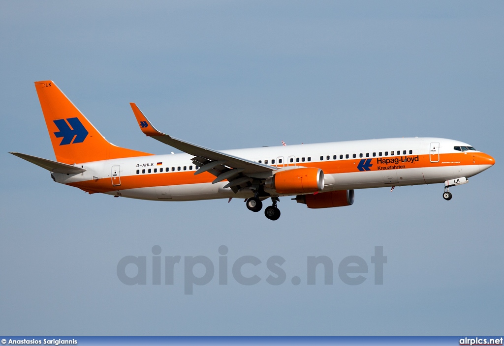 D-AHLK, Boeing 737-800, Hapag-Lloyd Kreuzfahrten