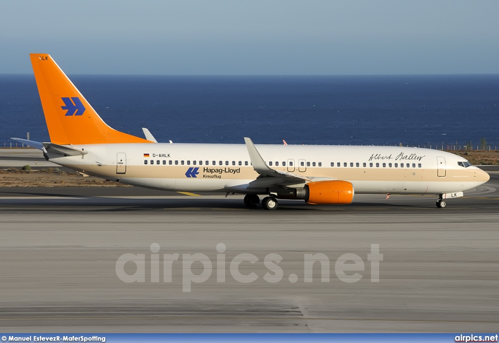 D-AHLK, Boeing 737-800, Hapag-Lloyd Kreuzfahrten