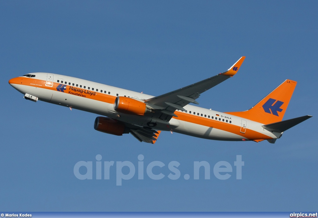 D-AHLK, Boeing 737-800, Hapag-Lloyd Kreuzfahrten