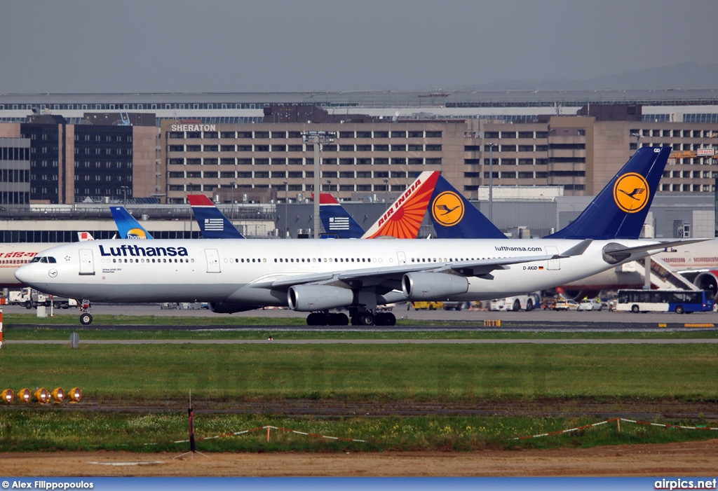 D-AIGD, Airbus A340-300, Lufthansa