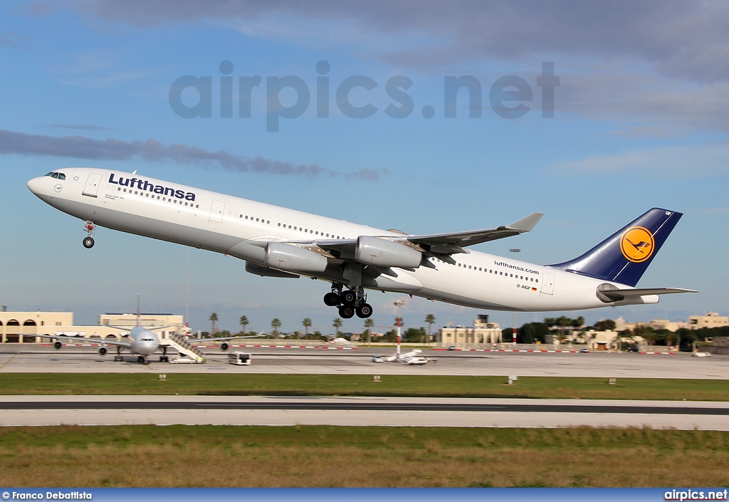 D-AIGF, Airbus A340-300, Lufthansa