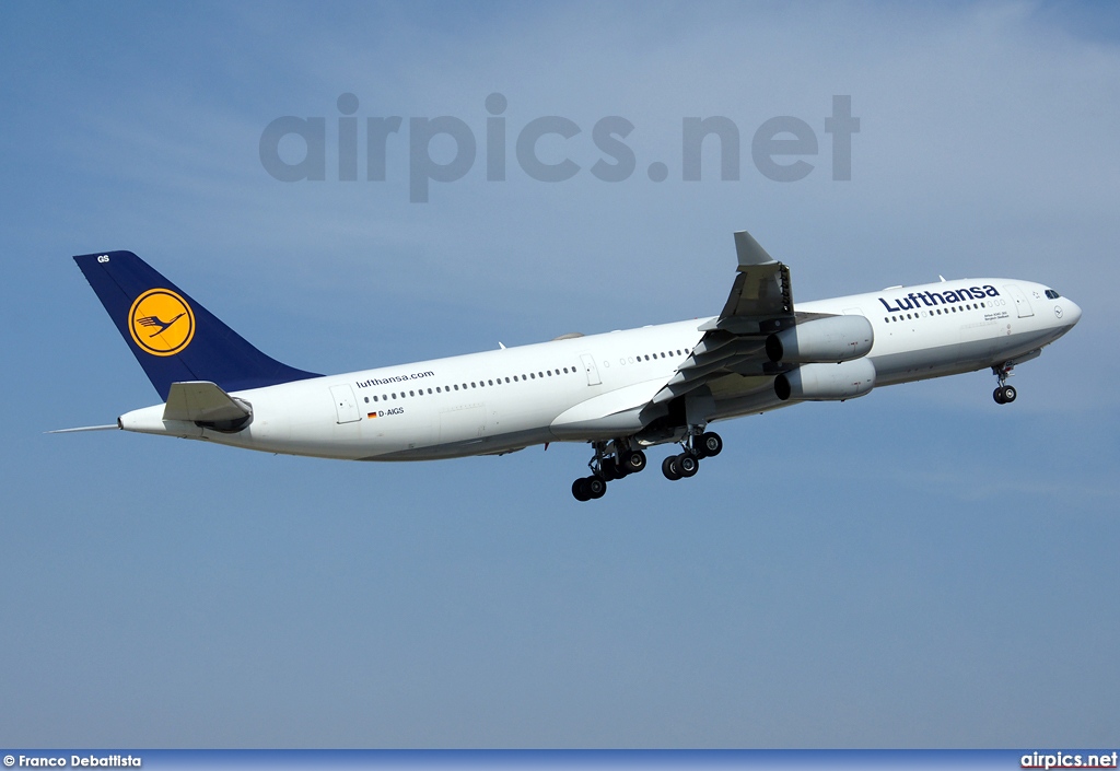 D-AIGS, Airbus A340-300, Lufthansa