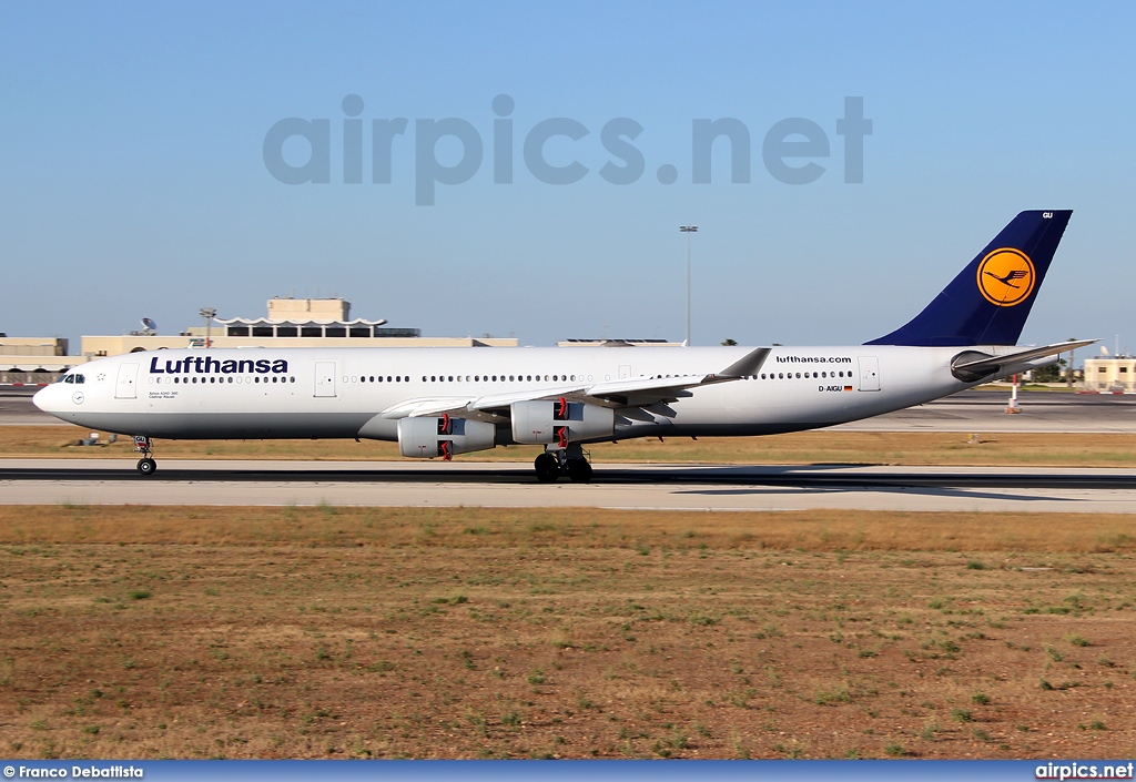 D-AIGU, Airbus A340-300, Lufthansa