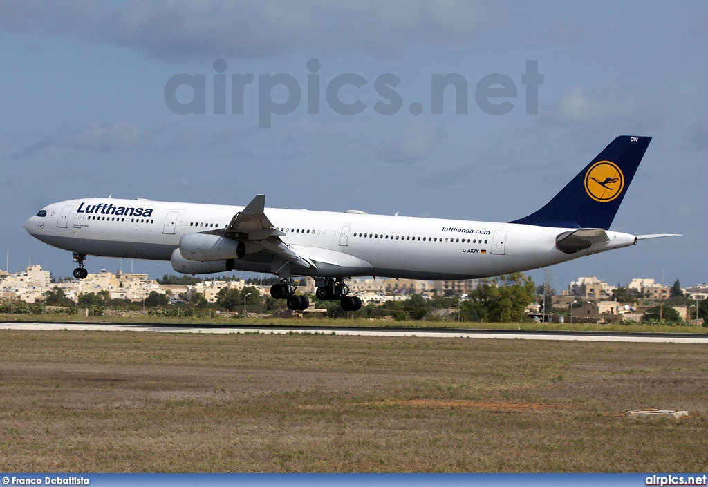 D-AIGW, Airbus A340-300, Lufthansa